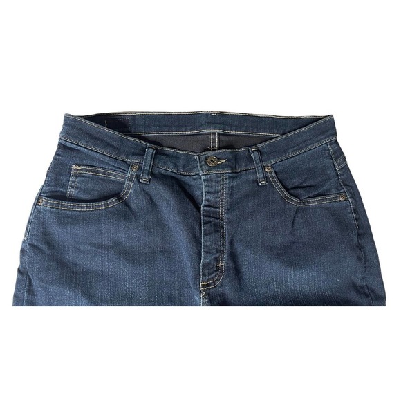 Womens Riders By Lee Blue Denim Jeans Relaxed Fit Straight Leg Stretch Size 16P - Picture 2 of 6